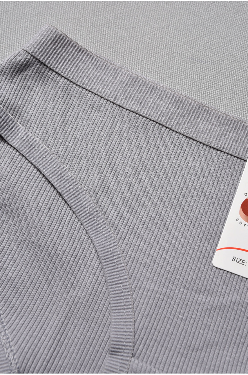 Труси жіночі в рубчик сірого кольору 8857 178630 Труси жіночі в рубчик сірого кольору 8857 178630