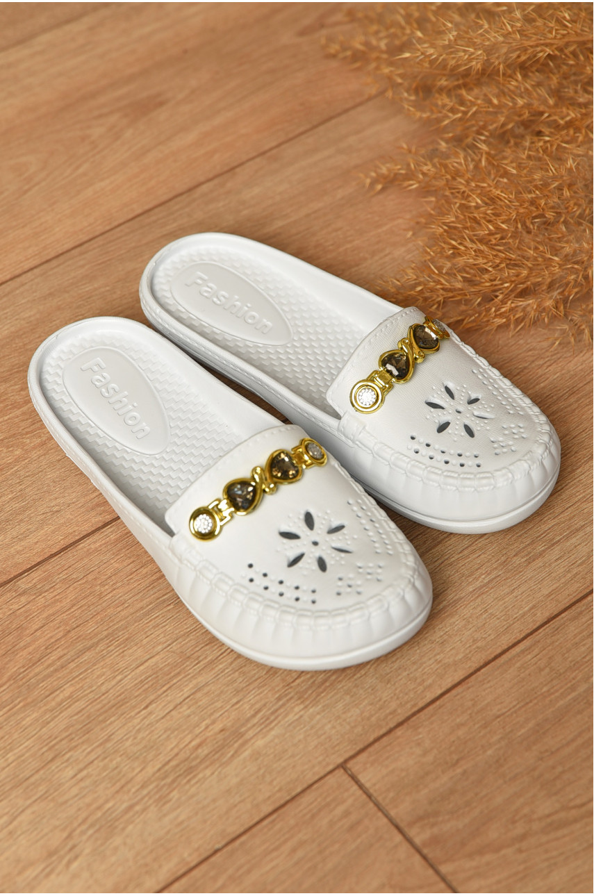 Шльопанці піна жіночі молочного кольору 20668 178672