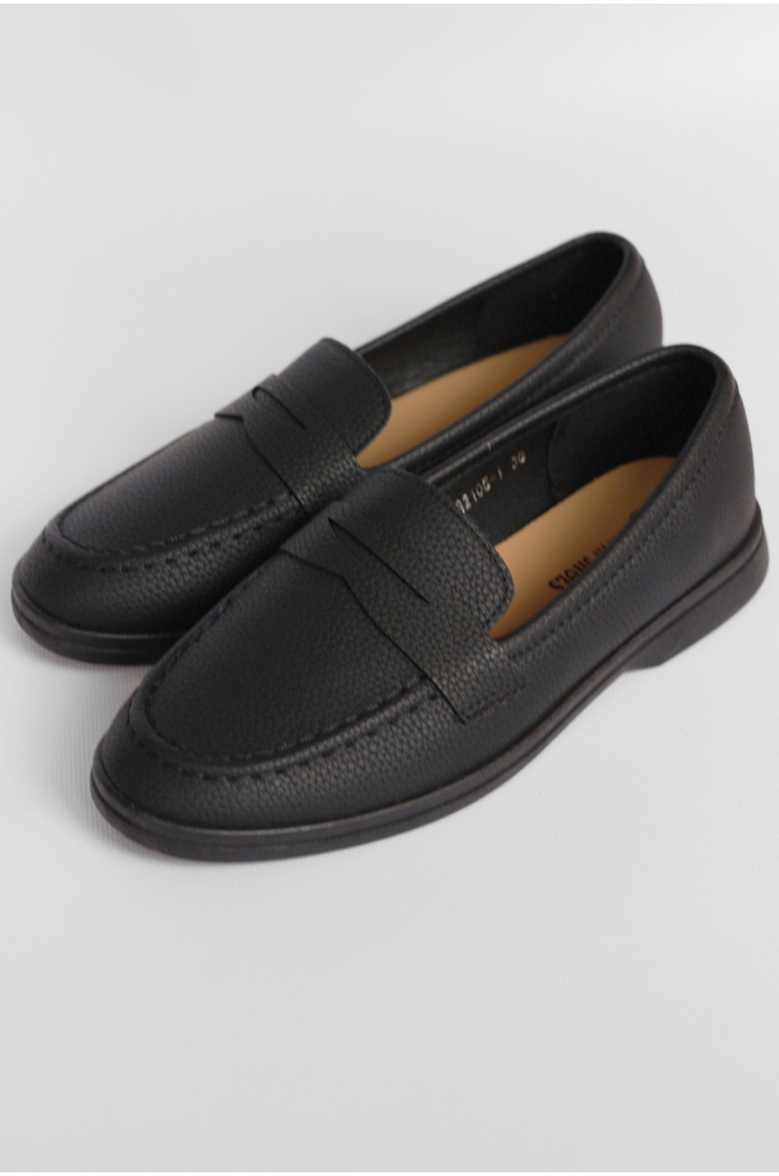 Туфлі-лофери жіночі чорного кольору JН2105-1 178673