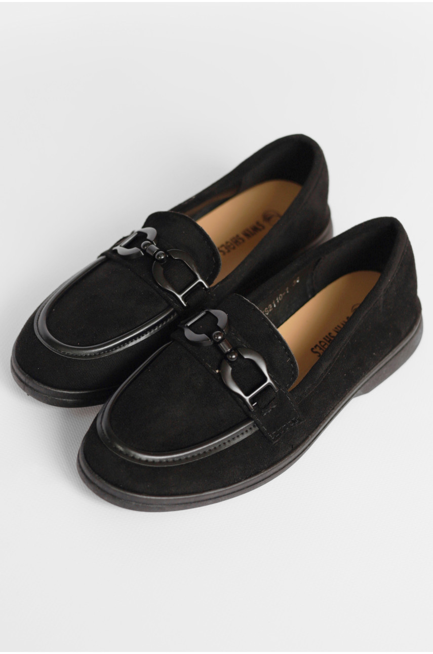 Туфлі-лофери жіночі чорного кольору JН2110-1 178675