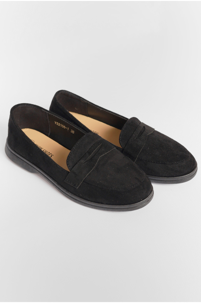 Туфлі-лофери жіночі чорного кольору JН2106-1 178676