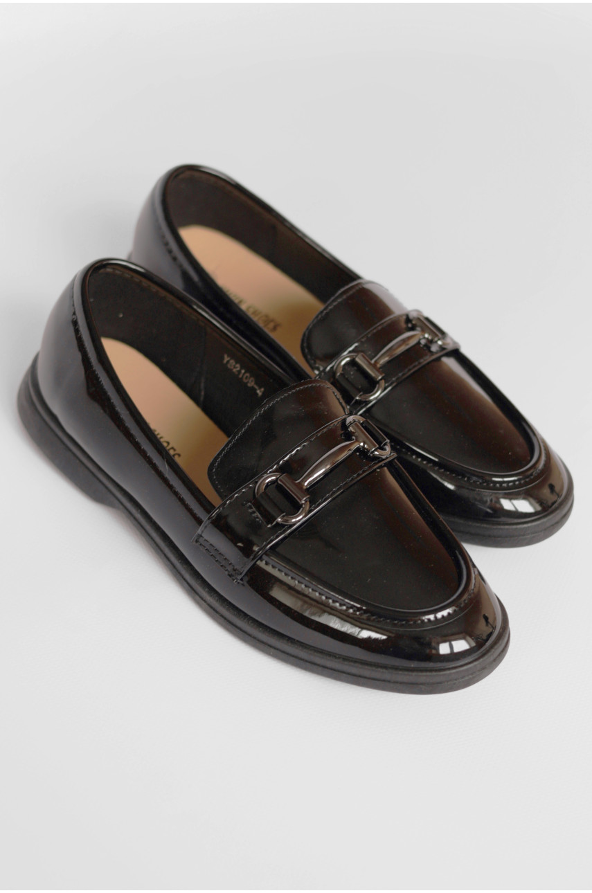 Туфлі-лофери жіночі чорного кольору JН2109-4 178680