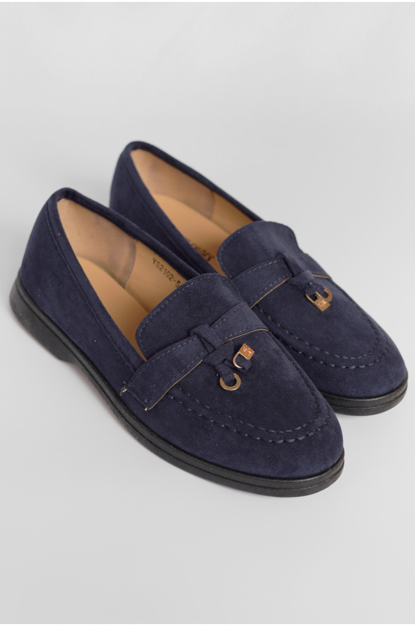 Туфлі-лофери жіночі темно-синього кольору JН2102-5 178763