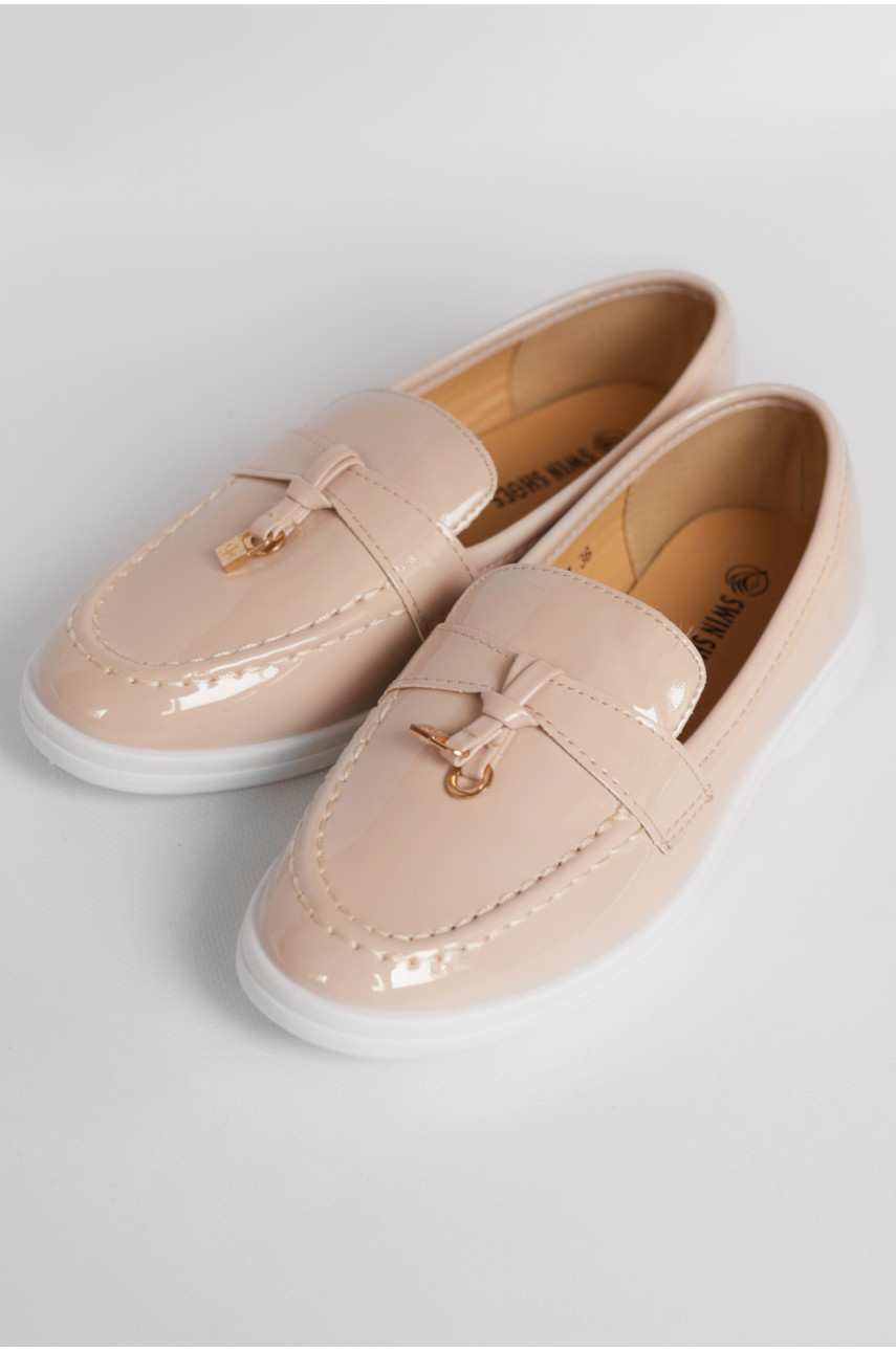 Туфли-лоферы женские светло-розового цвета JН2102-7 178768
