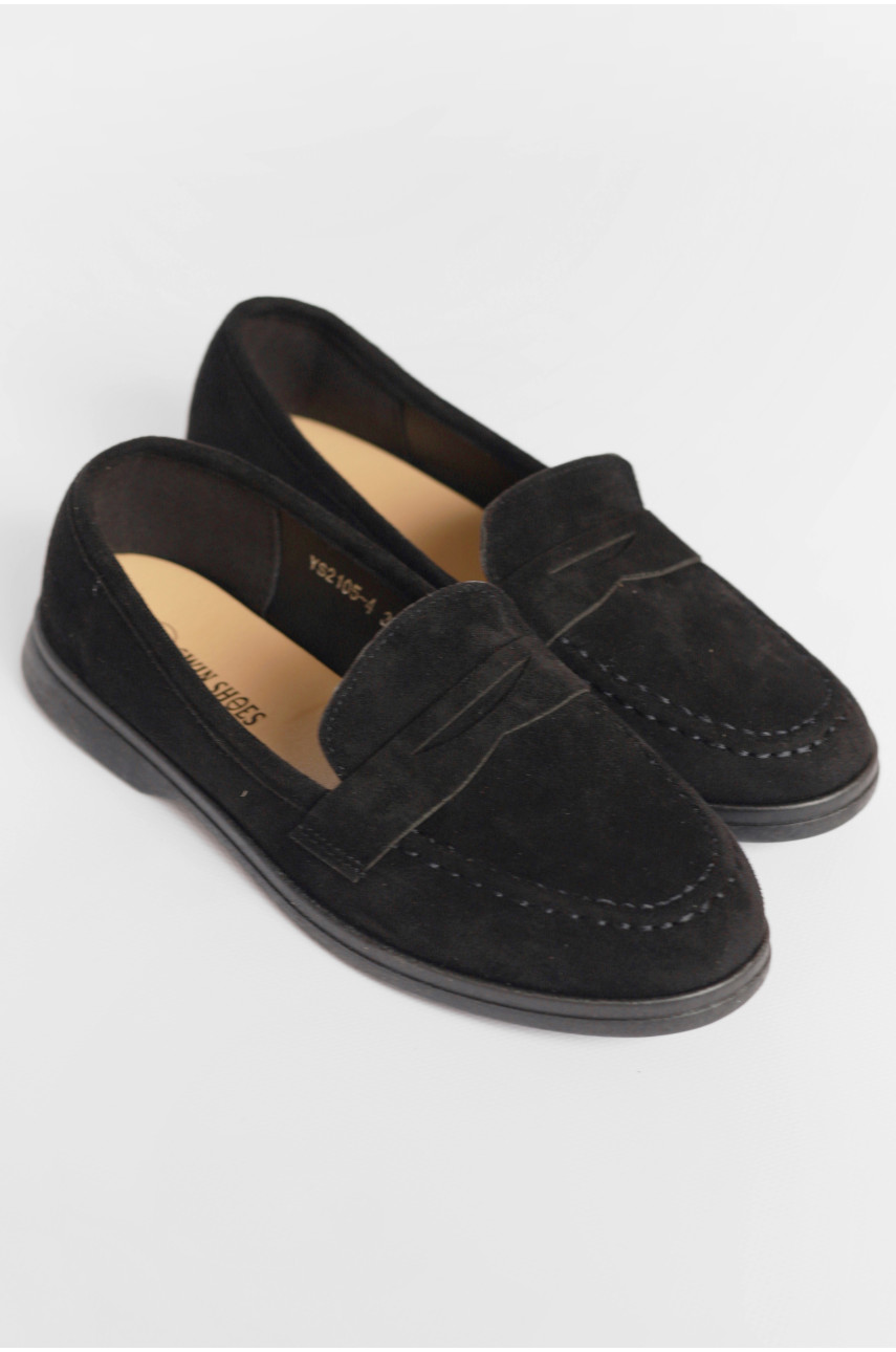 Туфлі-лофери жіночі чорного кольору JН2105-4 178773