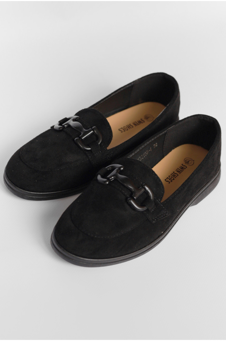 Туфлі-лофери жіночі чорного кольору JН2108-4 178774