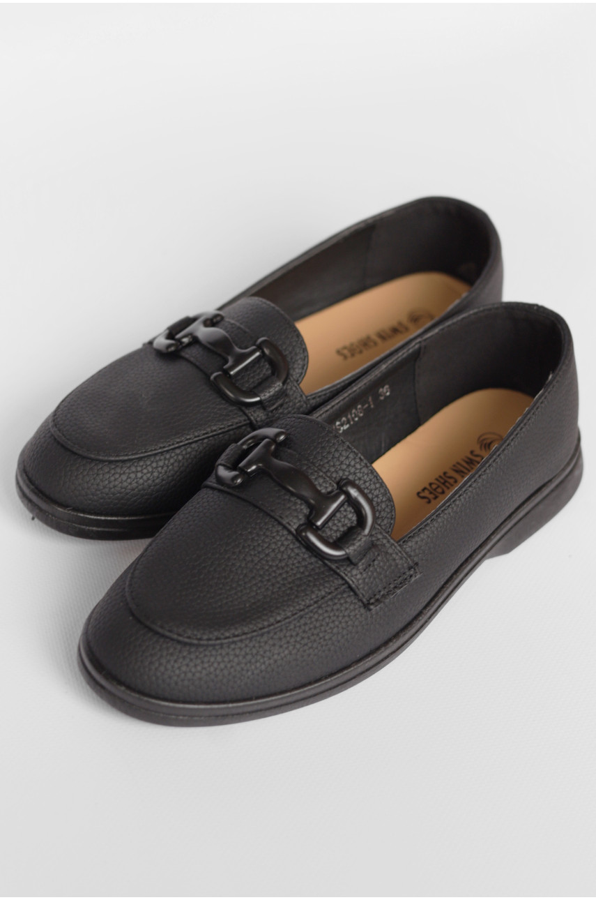 Туфлі-лофери жіночі чорного кольору JН2108-1 178778