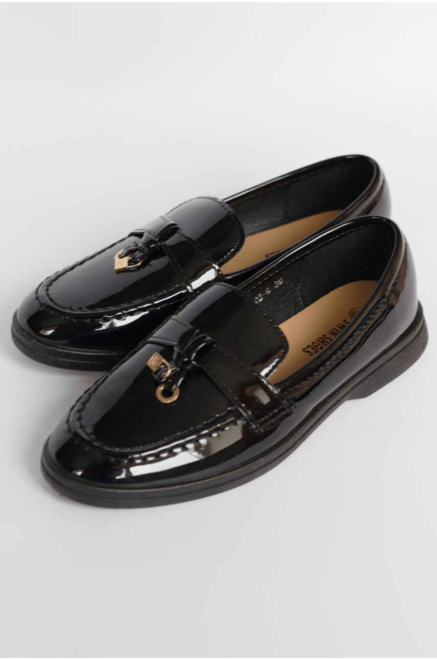 Туфлі-лофери жіночі чорного кольору JН2102-6 178779