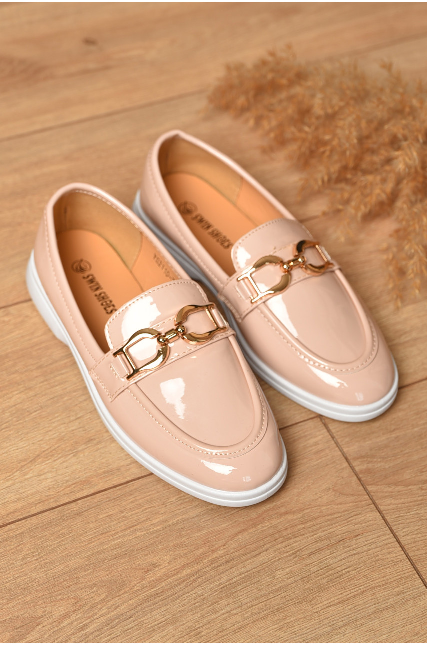 Туфлі-лофери жіночі світло-рожевого кольору JН2110-7 178782