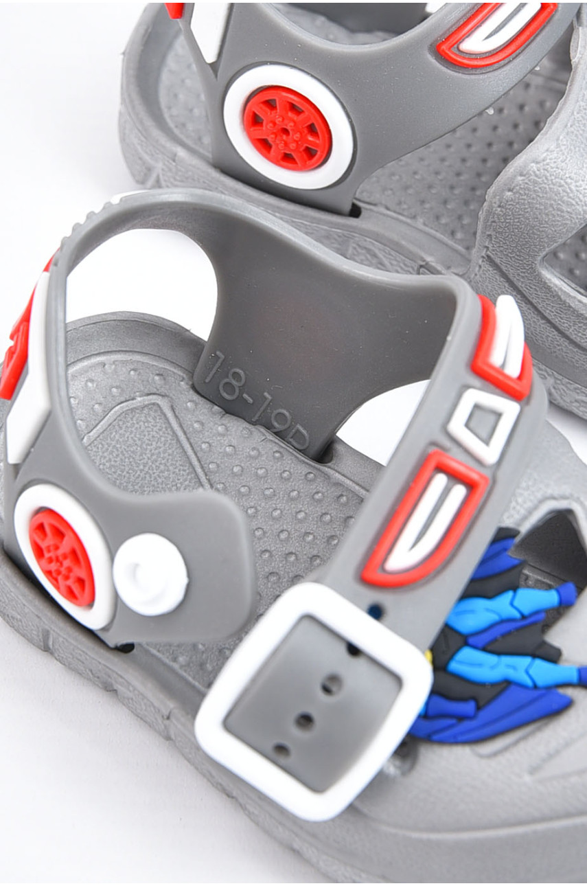 Сандали детские пена для мальчика серого цвета 51-183 178992