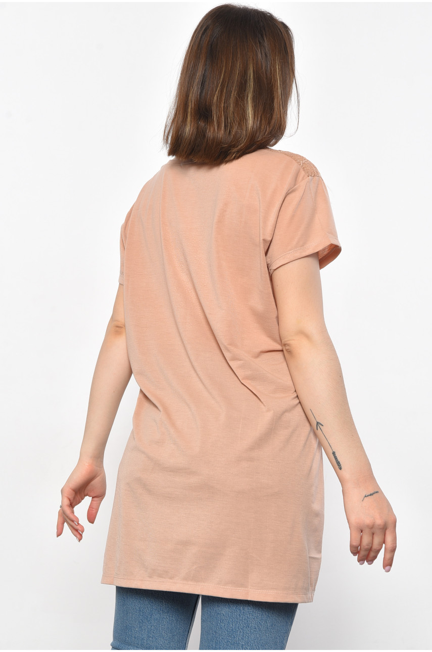 Футболка жіноча батальна бежевого кольору 356 179078