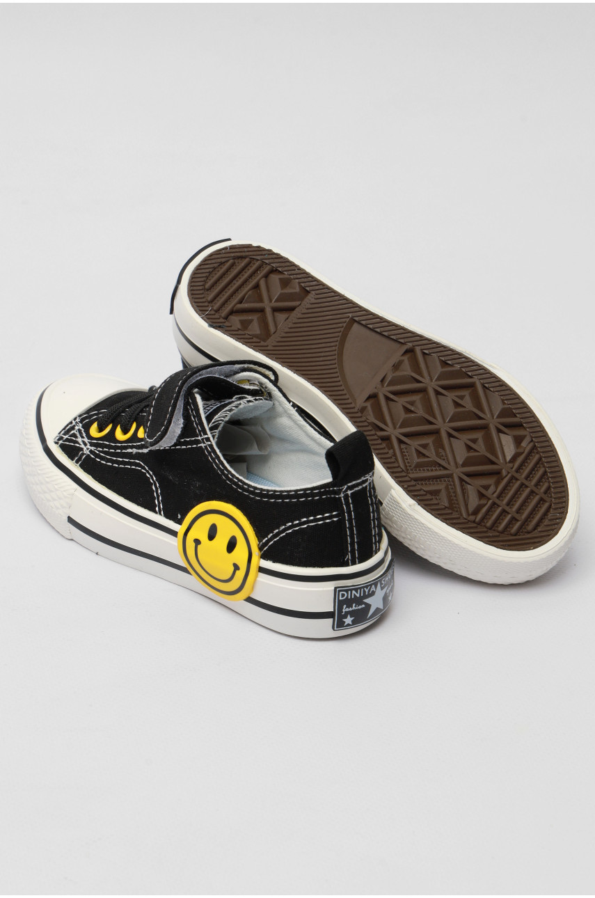 Кеди дитячі черного кольору текстиль 2091-3 179187