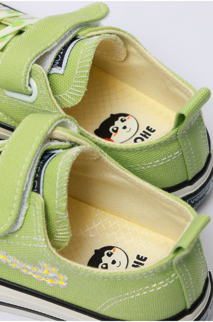 Кеди дитячі м`ятного кольору текстиль 1227-1 179188