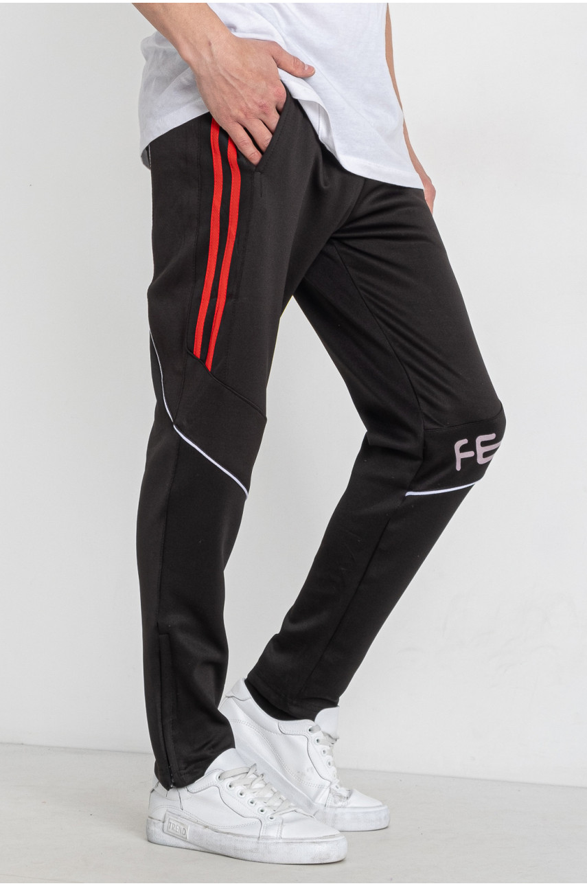 Спортивные штаны подростковые для мальчика черного цвета К-307 179246