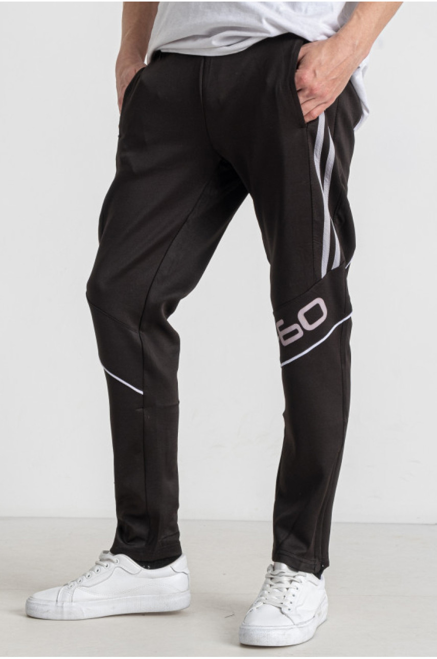 Спортивные штаны подростковые для мальчика черного цвета К-307 179247