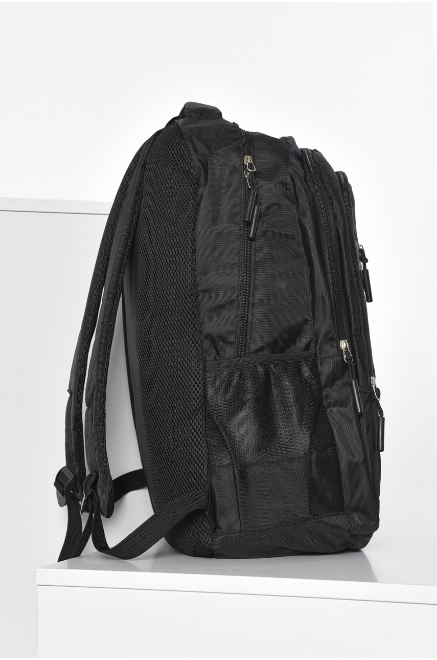 Рюкзак чоловічий текстильний чорного кольору 802 179302