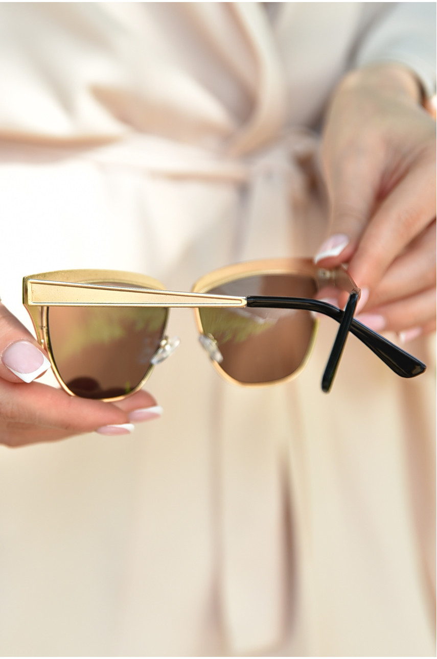 Окуляри жіночі золотистого кольору 6358 179329