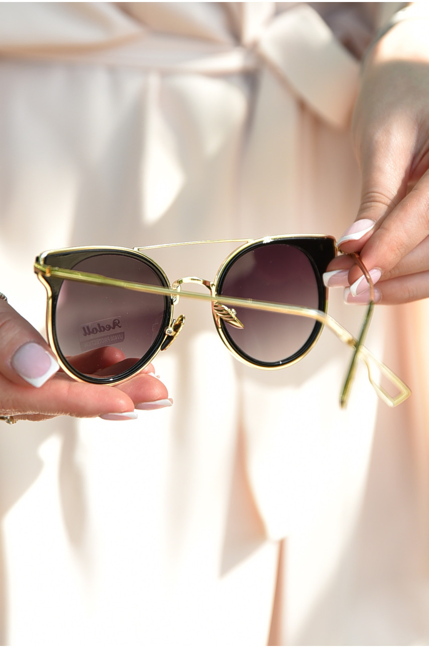 Окуляри жіночі золотистого кольору 8385 179333