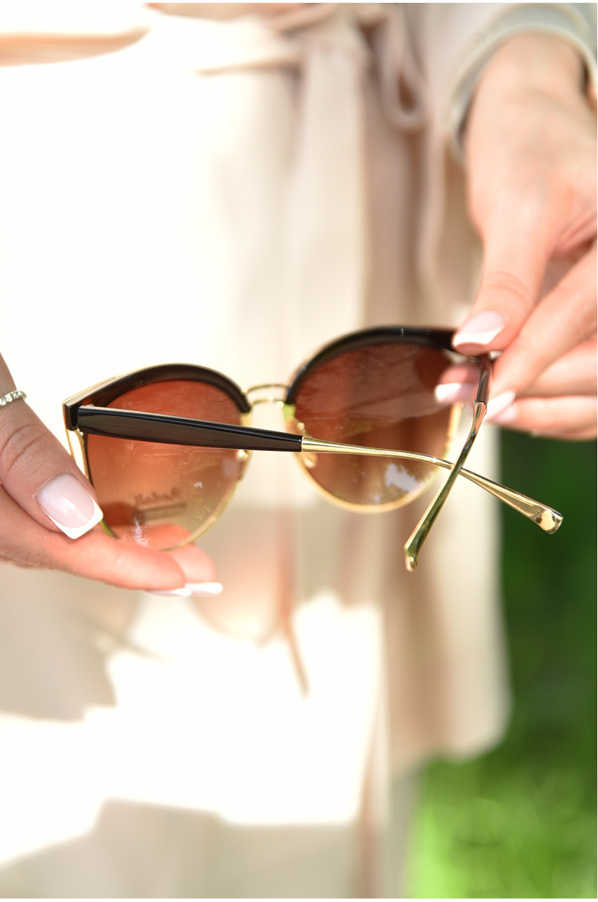 Очки женские золотистого цвета 8398 179363