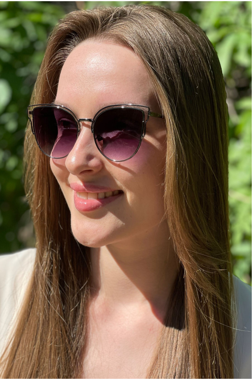 Очки женские серебристого цвета 8334 179384 Очки женские серебристого цвета 8334 179384