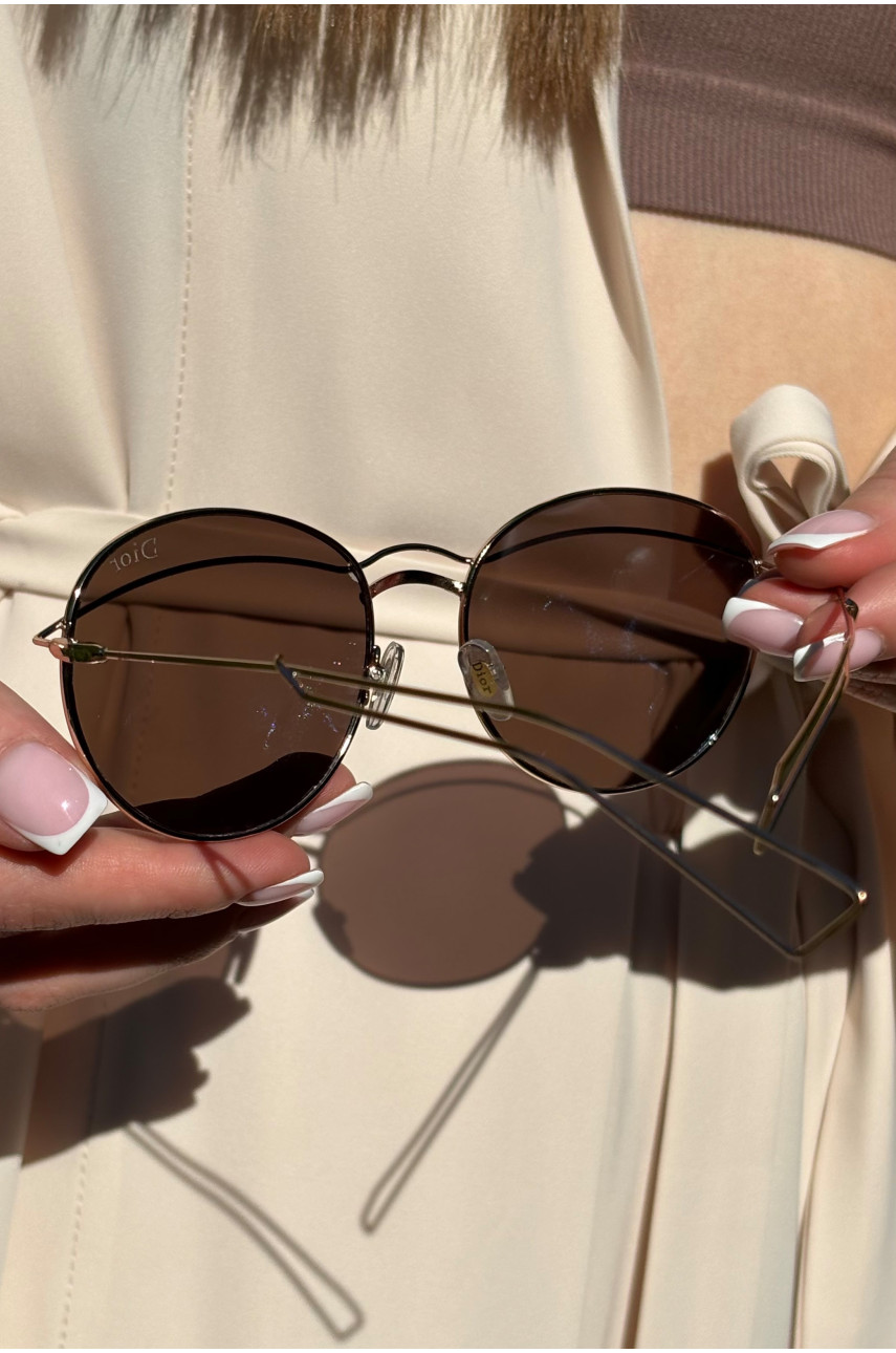 Окуляри жіночі золотистого кольору 17050 179386