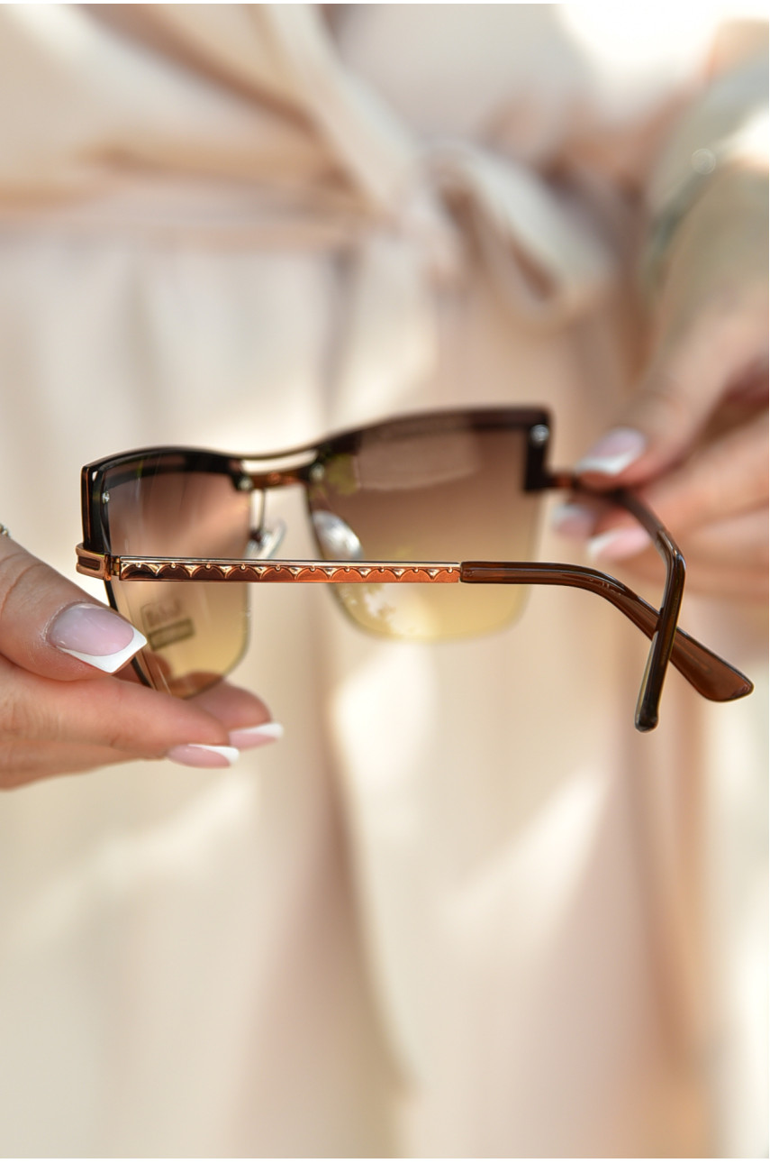 Окуляри жіночі золотистого кольору 179387