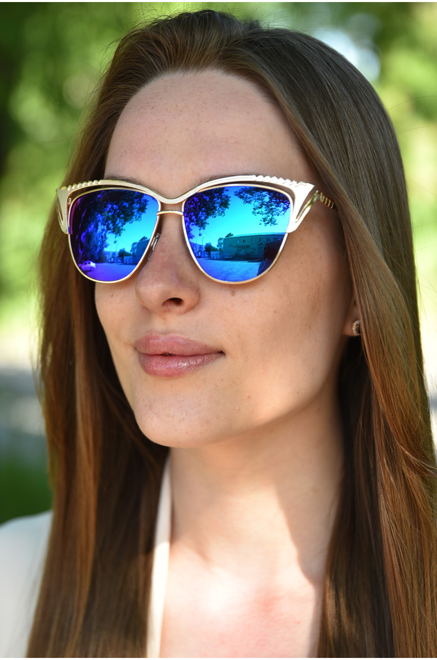 Очки женские золотистого цвета 6355 179392