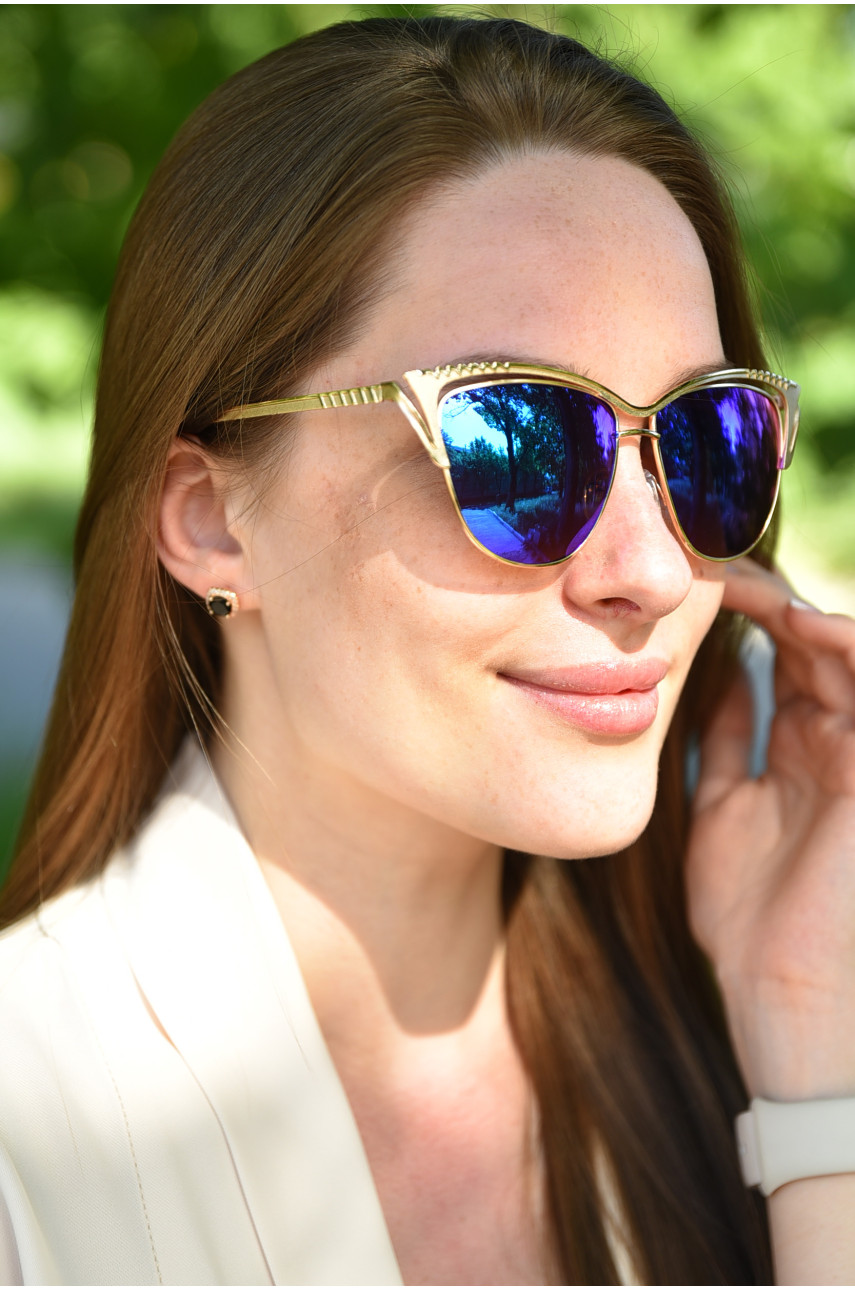 Очки женские золотистого цвета 6355 179392