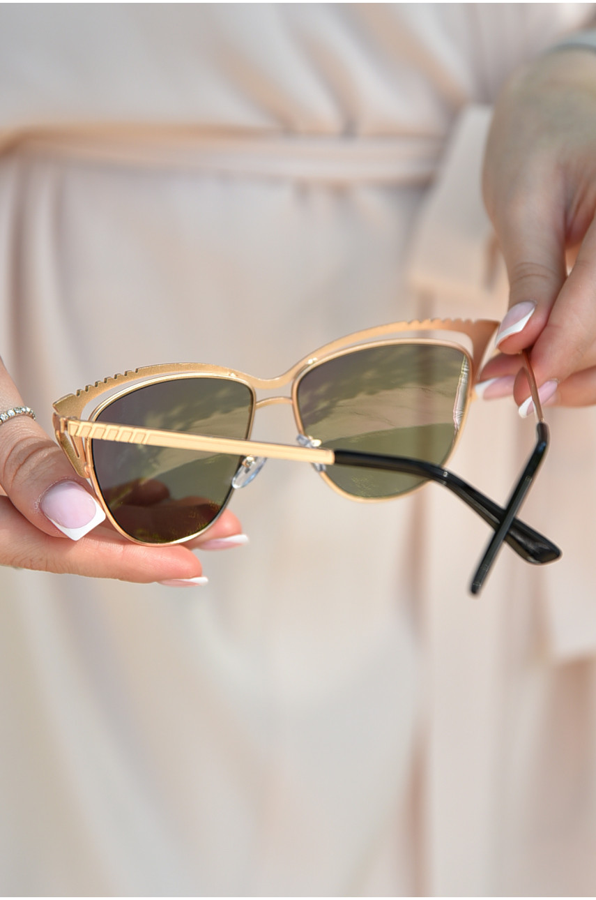 Окуляри жіночі золотистого кольору 179393 Окуляри жіночі золотистого кольору 179393