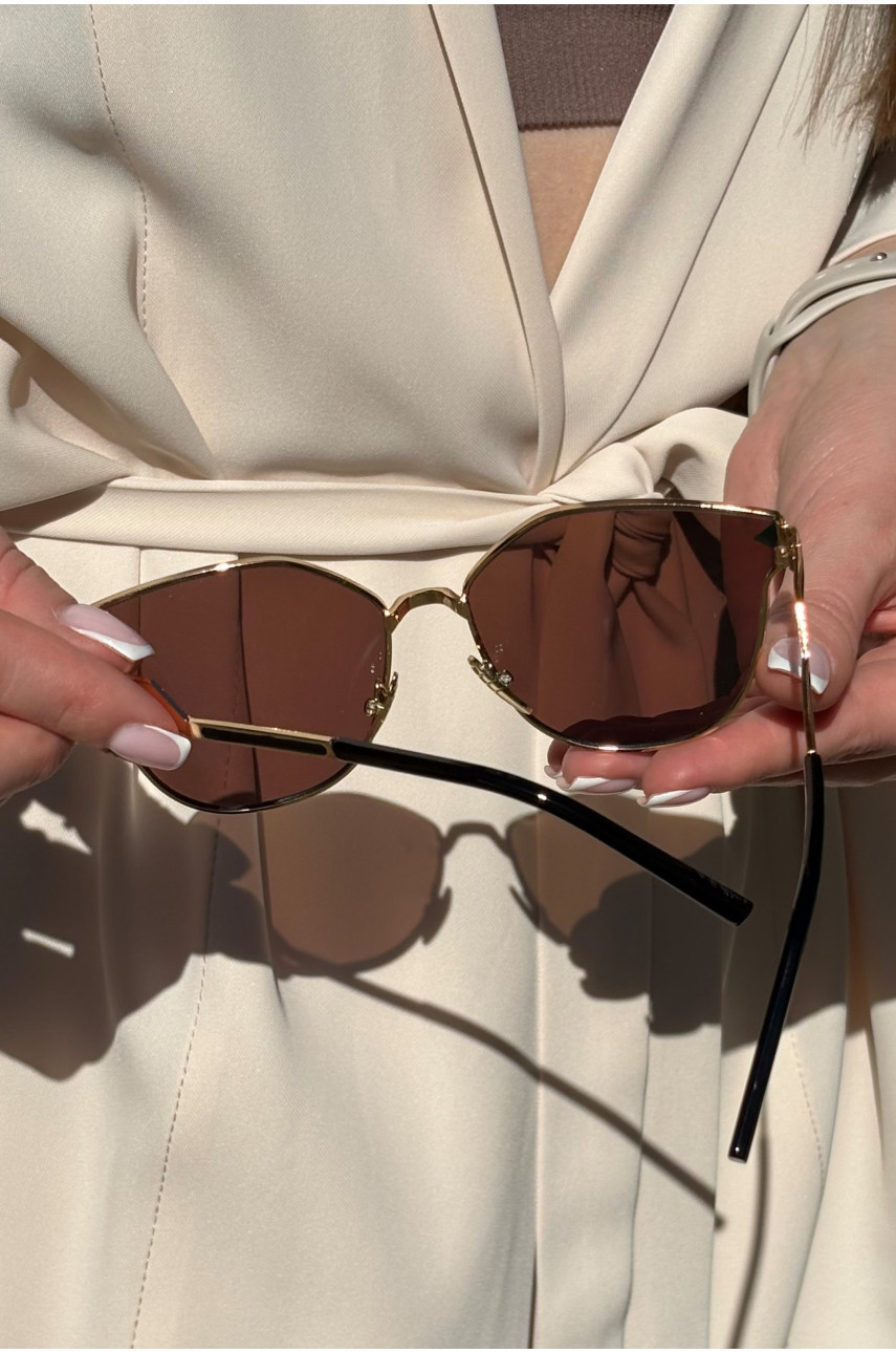 Очки женские золотистого цвета 8310 179404