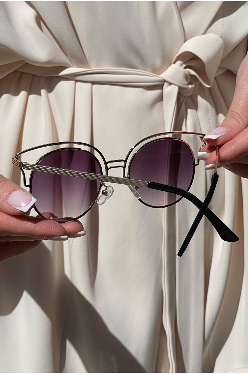 Очки женские золотистого цвета 179428