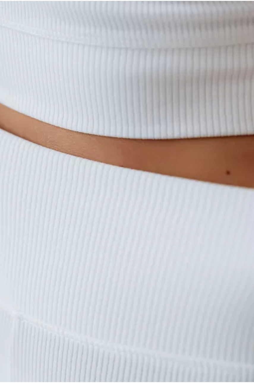 Костюм женский в рубчик белого цвета 1335 179514 Костюм женский в рубчик белого цвета 1335 179514