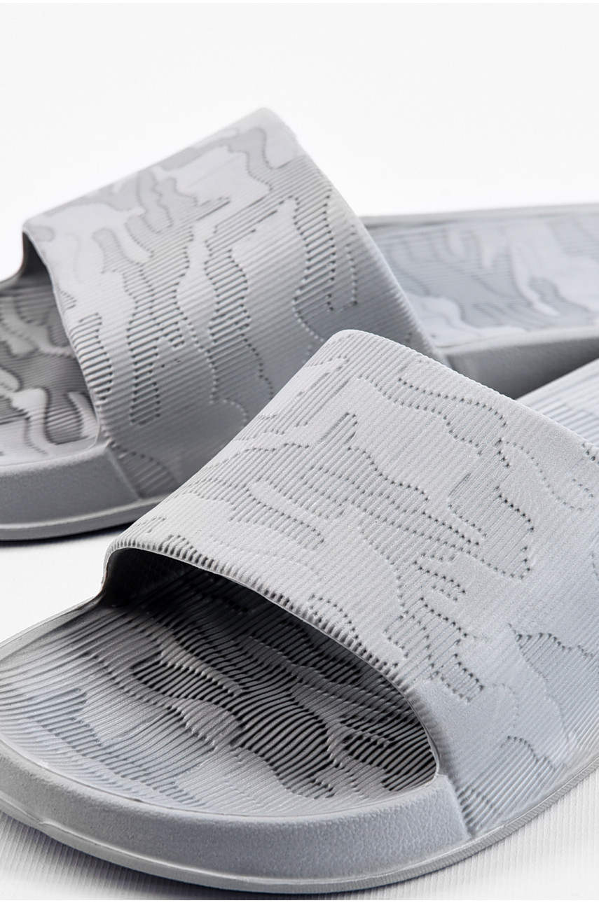 Шльопанці чоловічі піна світло-сірого кольору 400 179558