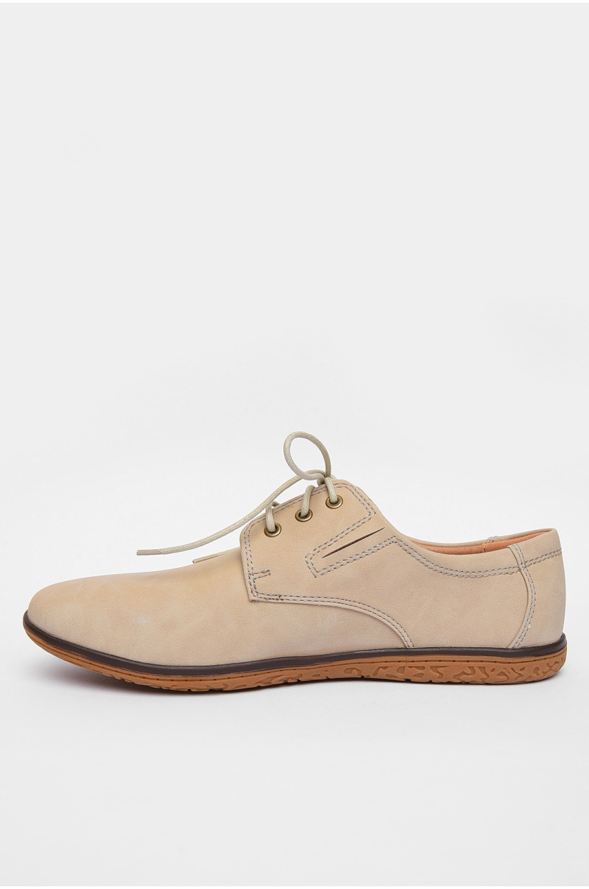 Туфлі чоловічі бежевого кольору Уцінка 179602