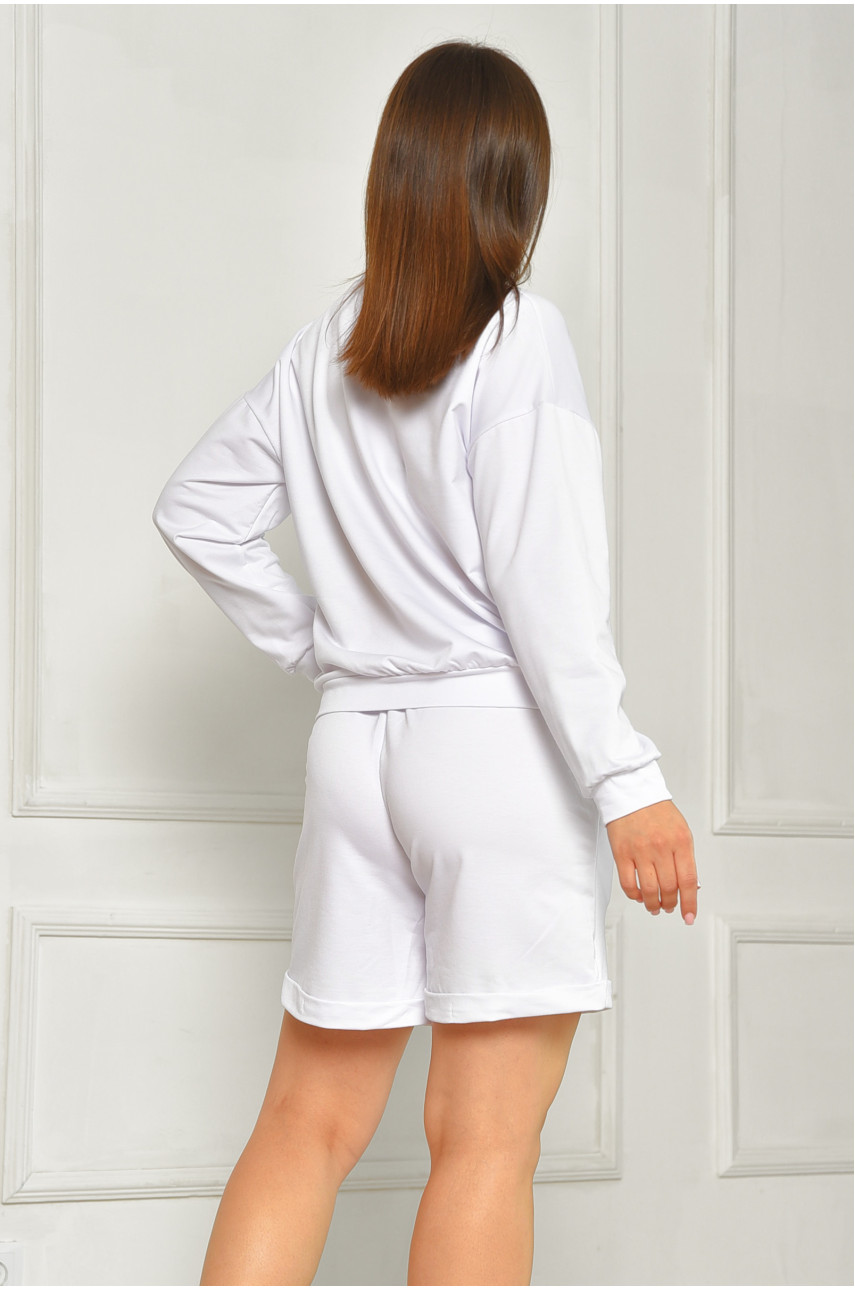 Костюм жіночий білого кольору 7047 179608 Костюм жіночий білого кольору 7047 179608