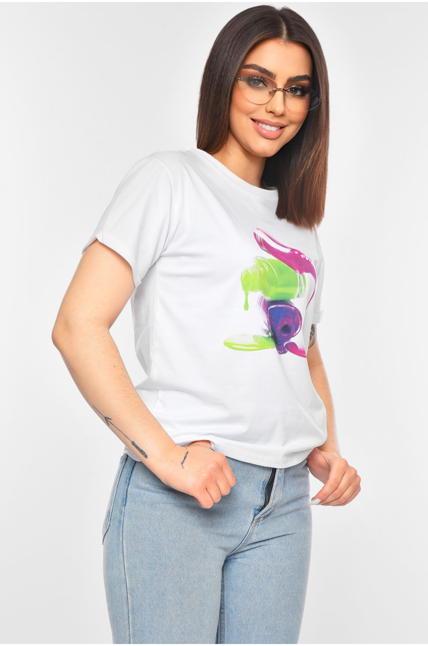 Футболка женская белого цвета 9999 179646 Футболка женская белого цвета 9999 179646