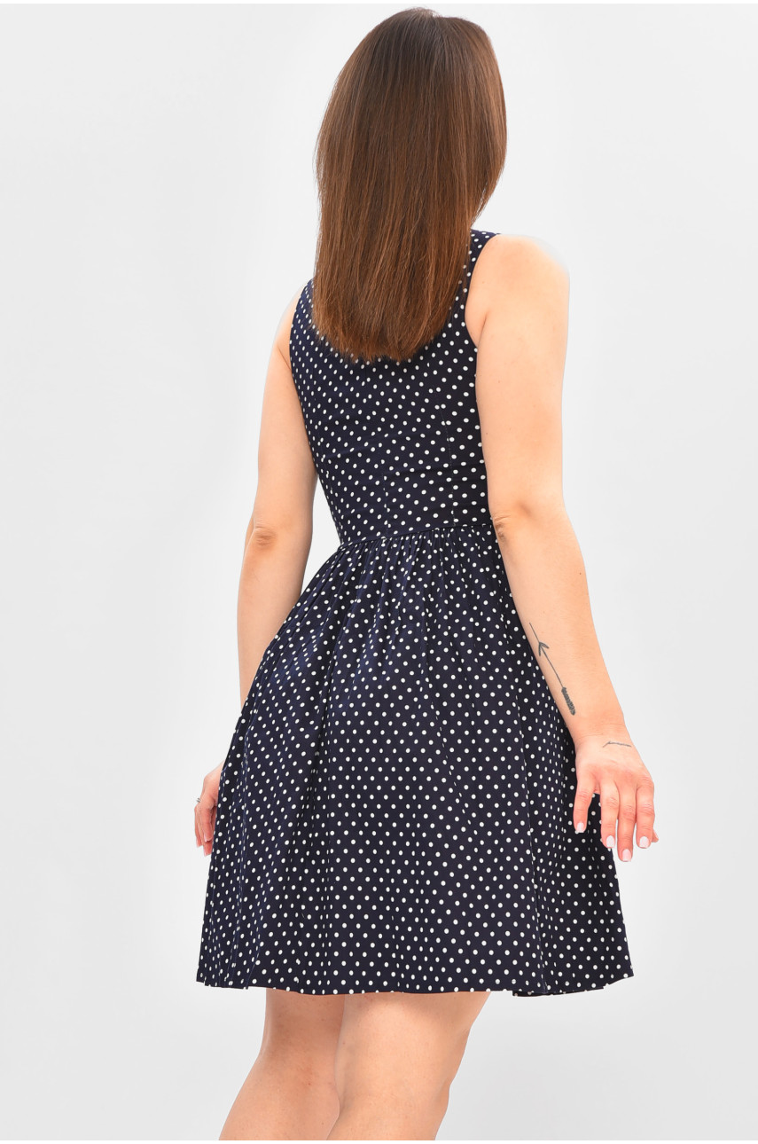 Платье женское с принтом темно-синего цвета 6620 179667