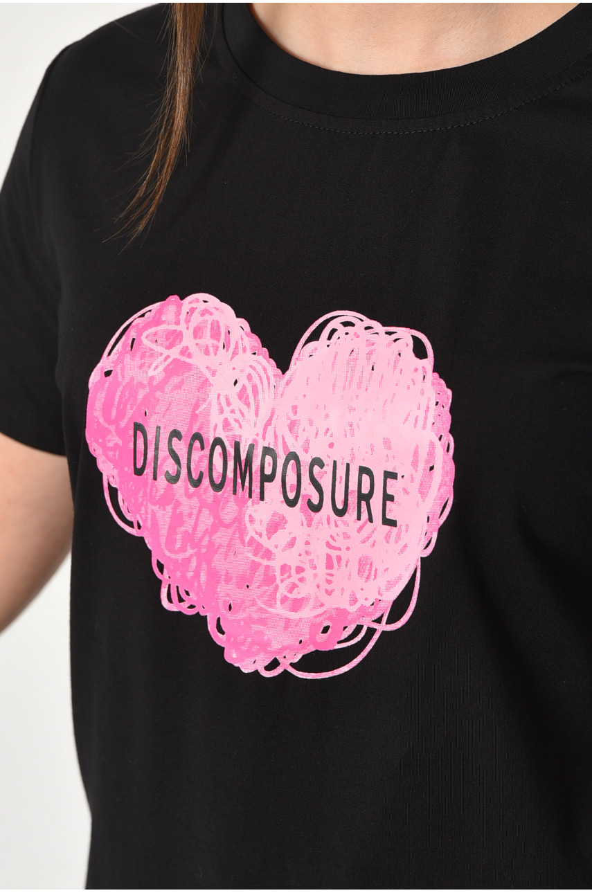 Футболка жіноча чорного кольору 2309 179693