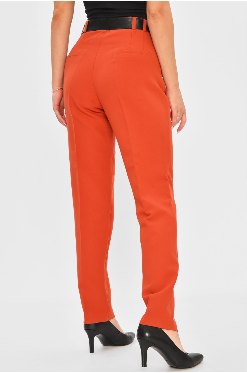 Брюки жіночі терракотового кольору 849 179722 Брюки жіночі терракотового кольору 849 179722