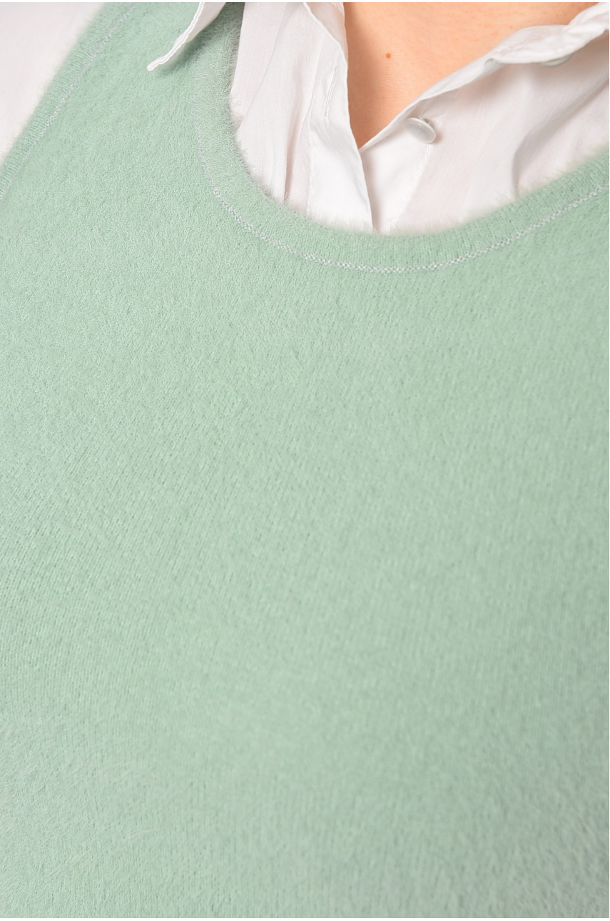 Майка жіноча з ангори м'ятного кольору 82123 179725