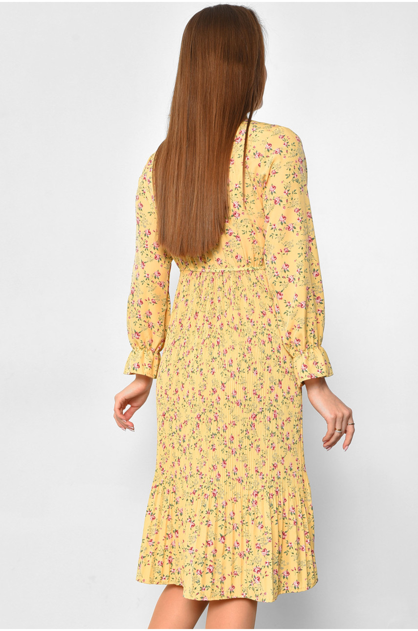 Платье женское с принтом желтого цвета 8259 179750