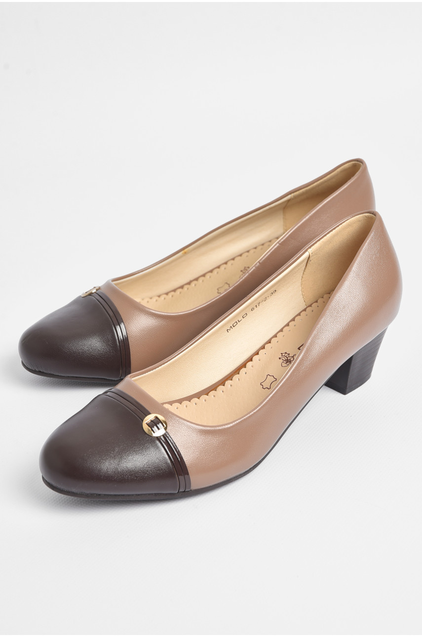 Туфлі жіночі темно-бежевого кольору 617-2 179781