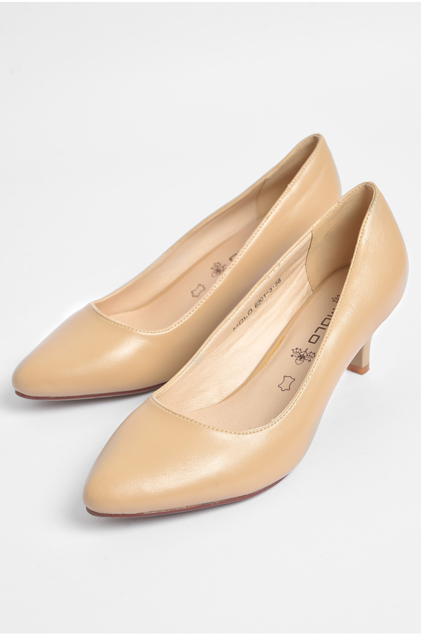 Туфлі жіночі бежевого кольору 6201-3 179787