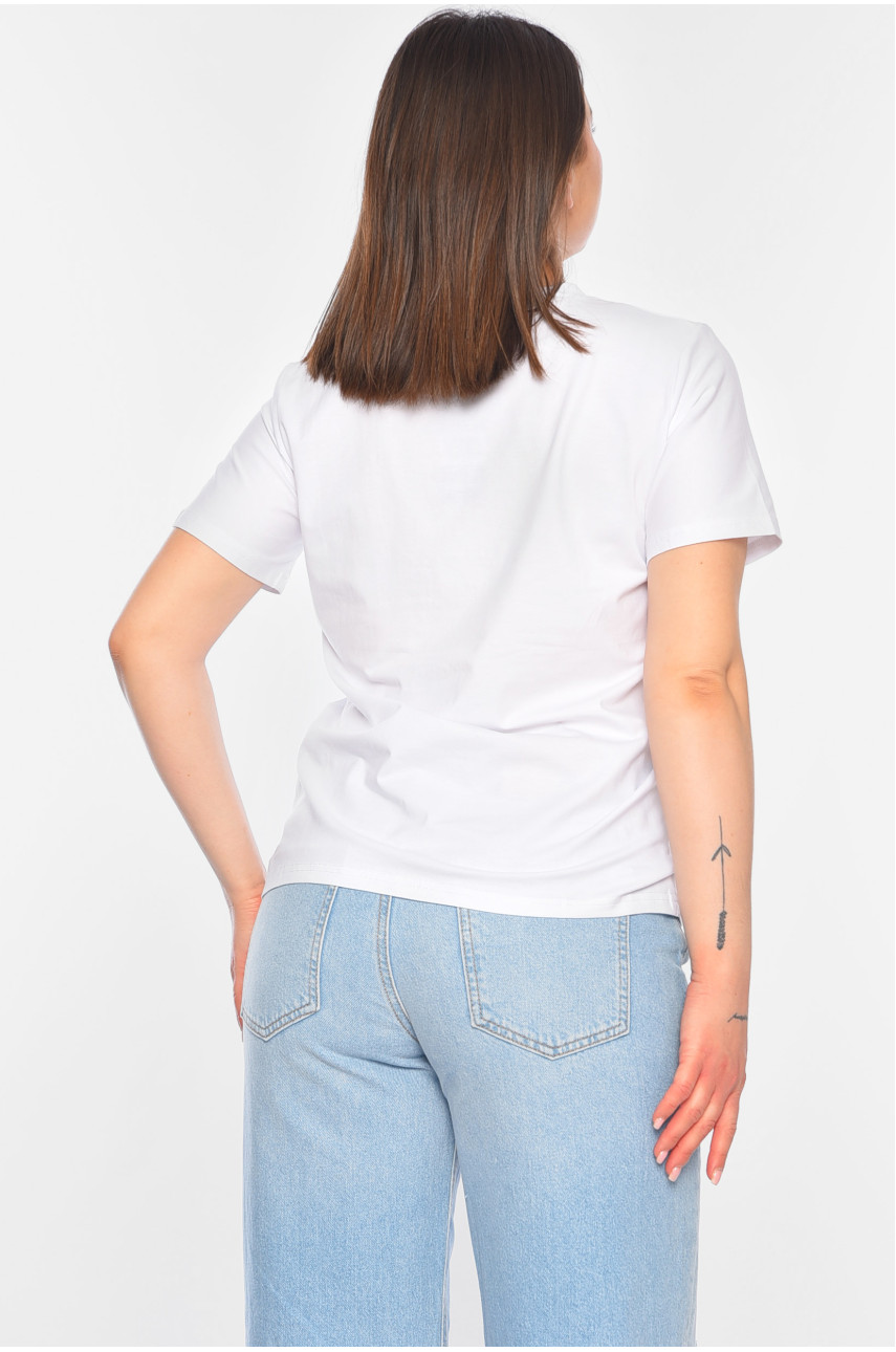 Футболка жіноча білого кольору 6603 179822 Футболка жіноча білого кольору 6603 179822