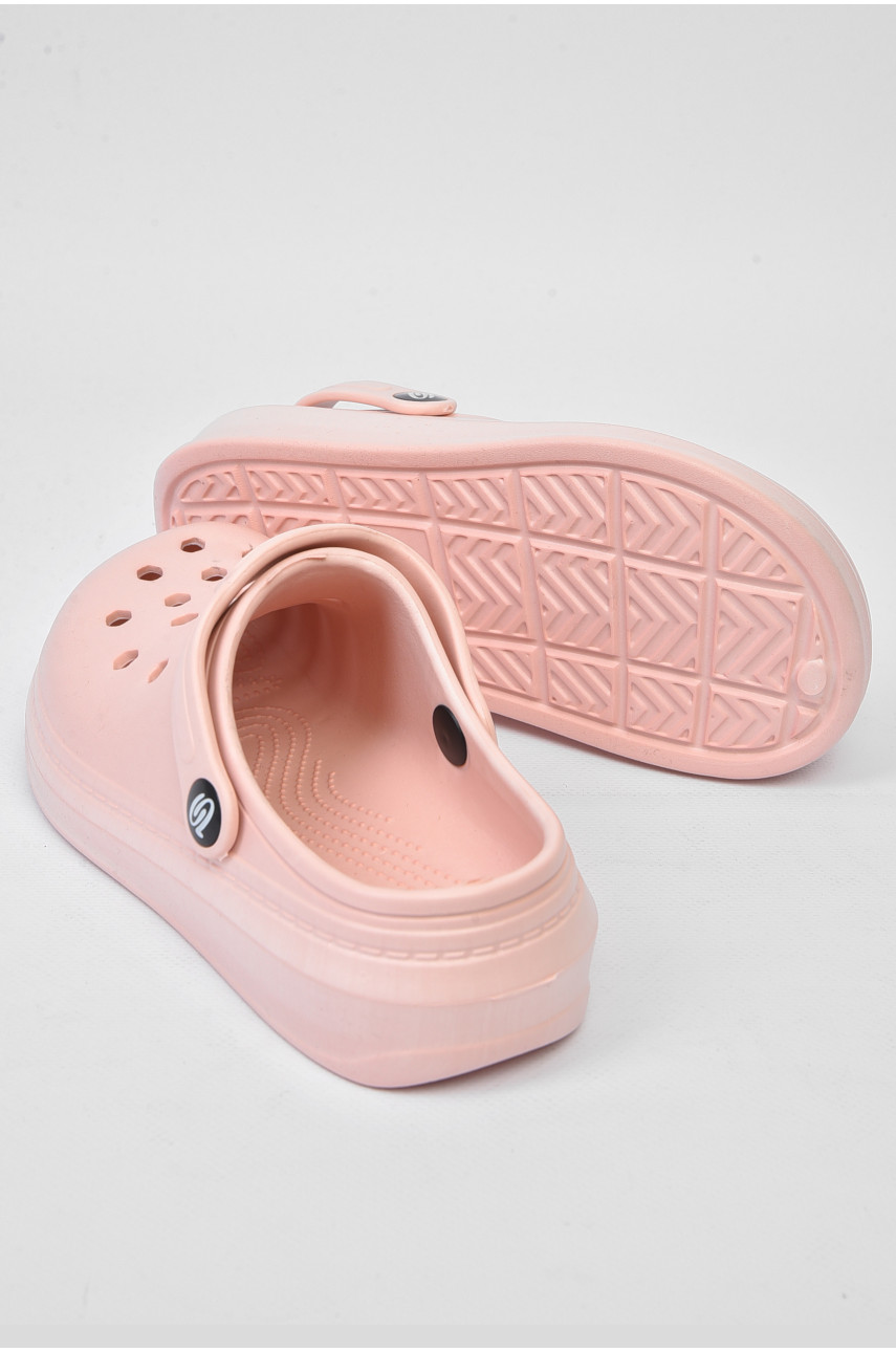 Крокси дитячі для дівчинки пудрового кольору 312 179839