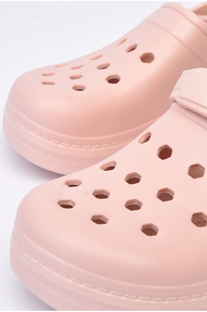 Крокси дитячі для дівчинки пудрового кольору 312 179839