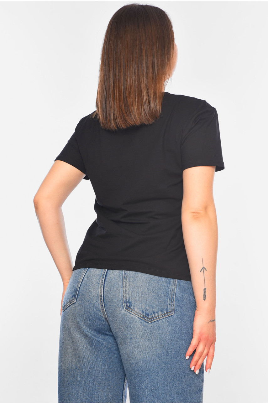 Футболка женская черного цвета 1722 179846