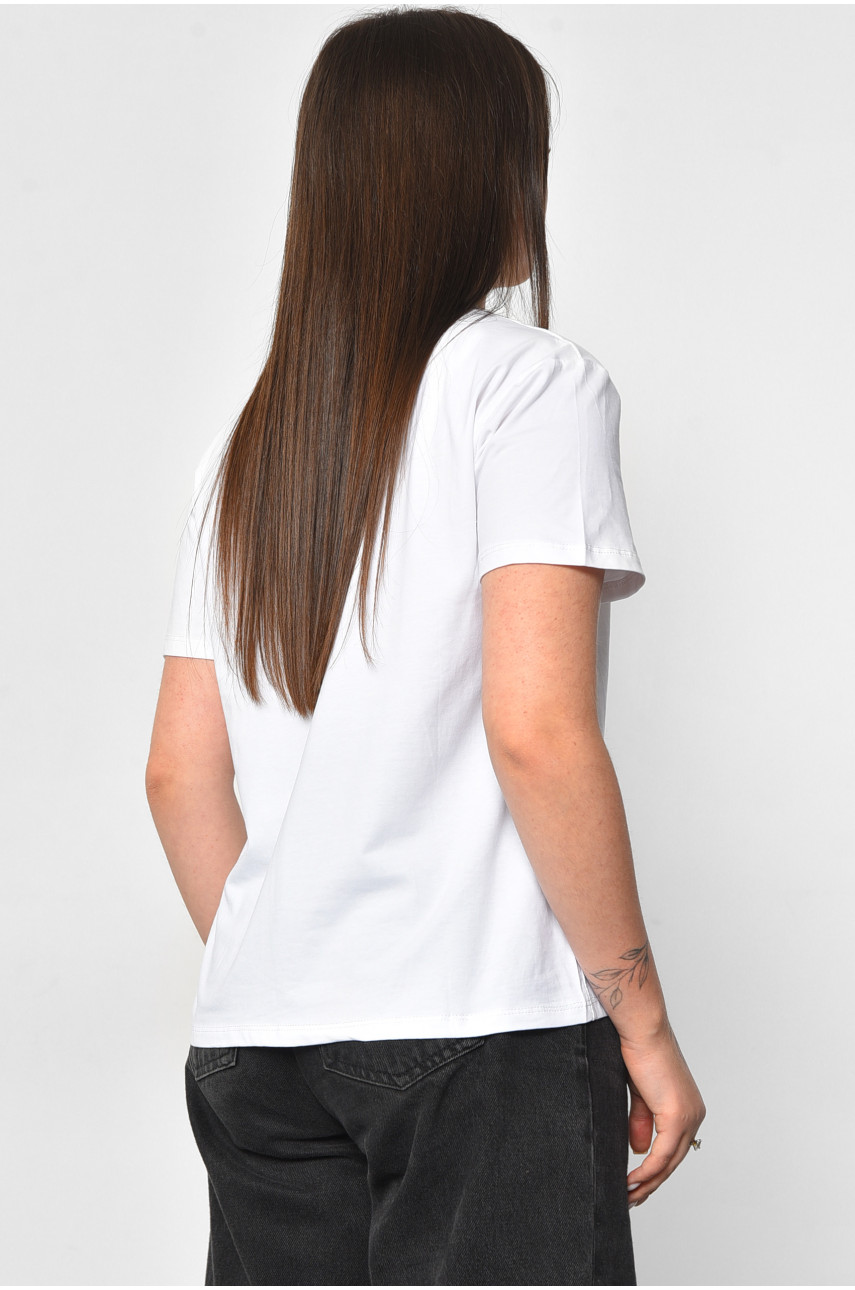 Футболка жіноча білого кольору 1722 179847 Футболка жіноча білого кольору 1722 179847