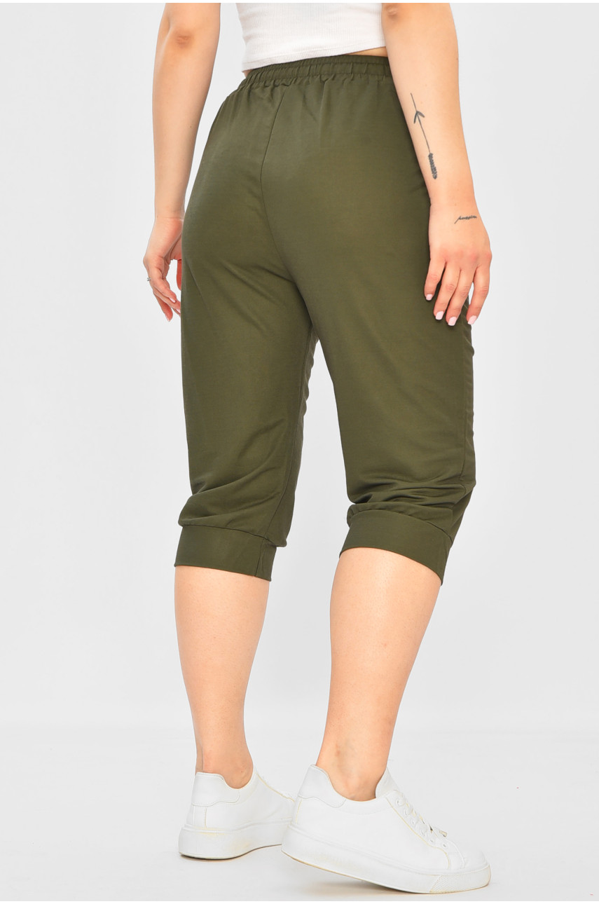 Бриджи женские батальные цвета хаки 780-2 179864