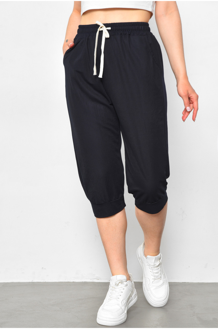 Бриджі жіночі батальні темно-синего кольору 780-2 179874